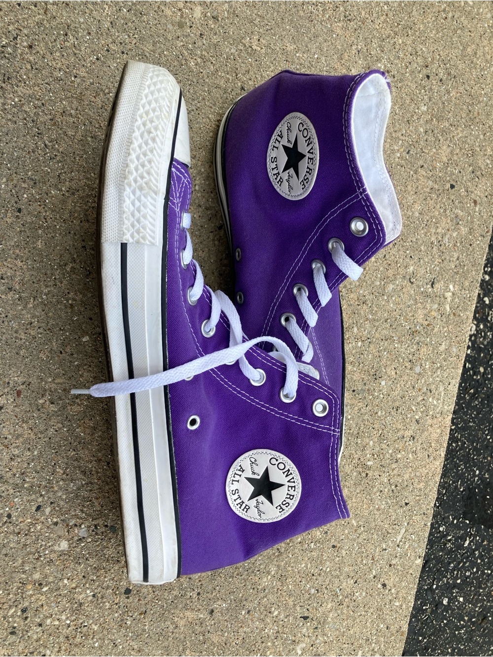 Converse Purple High Top Sneakers